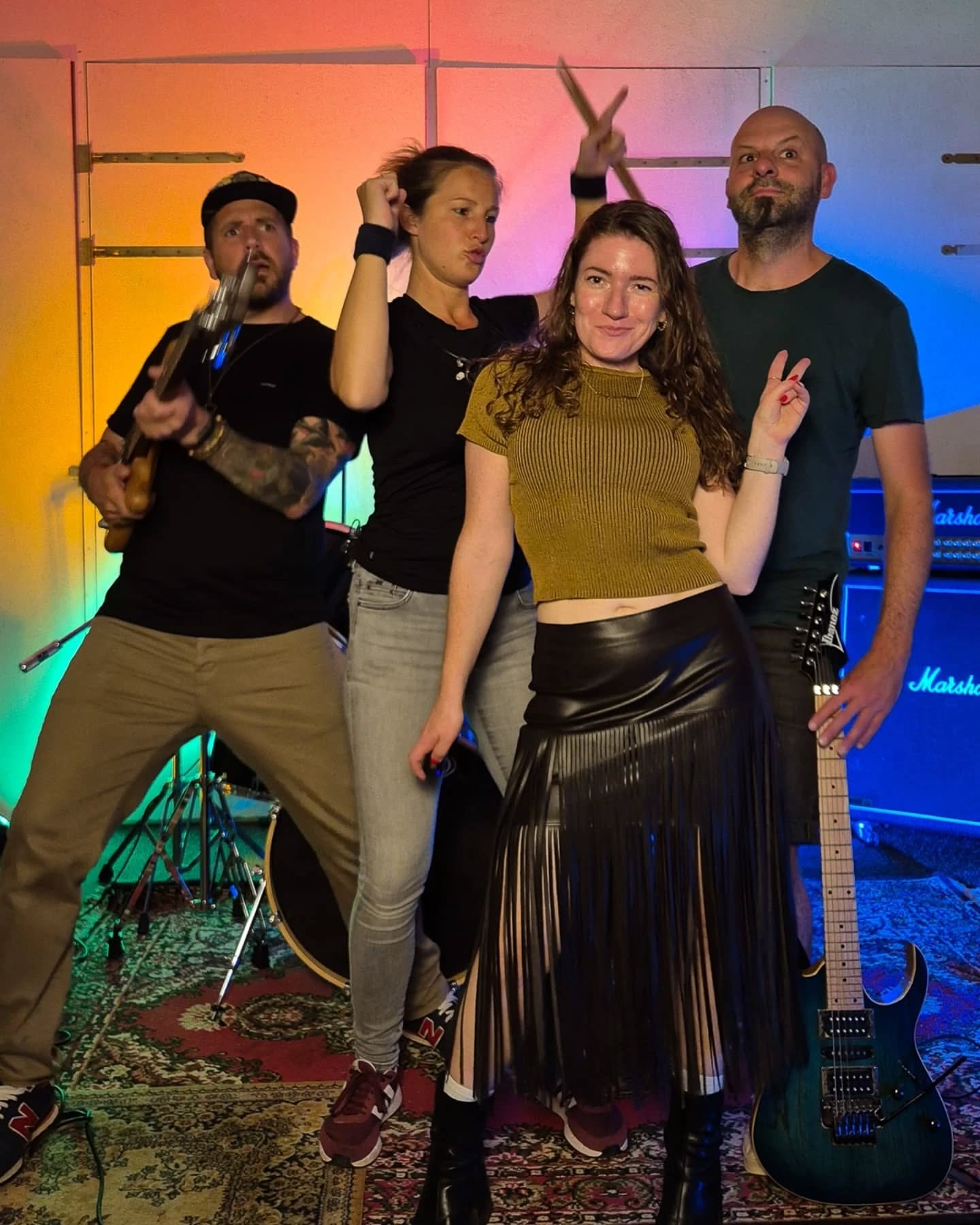 Struikelen over groepsfoto's