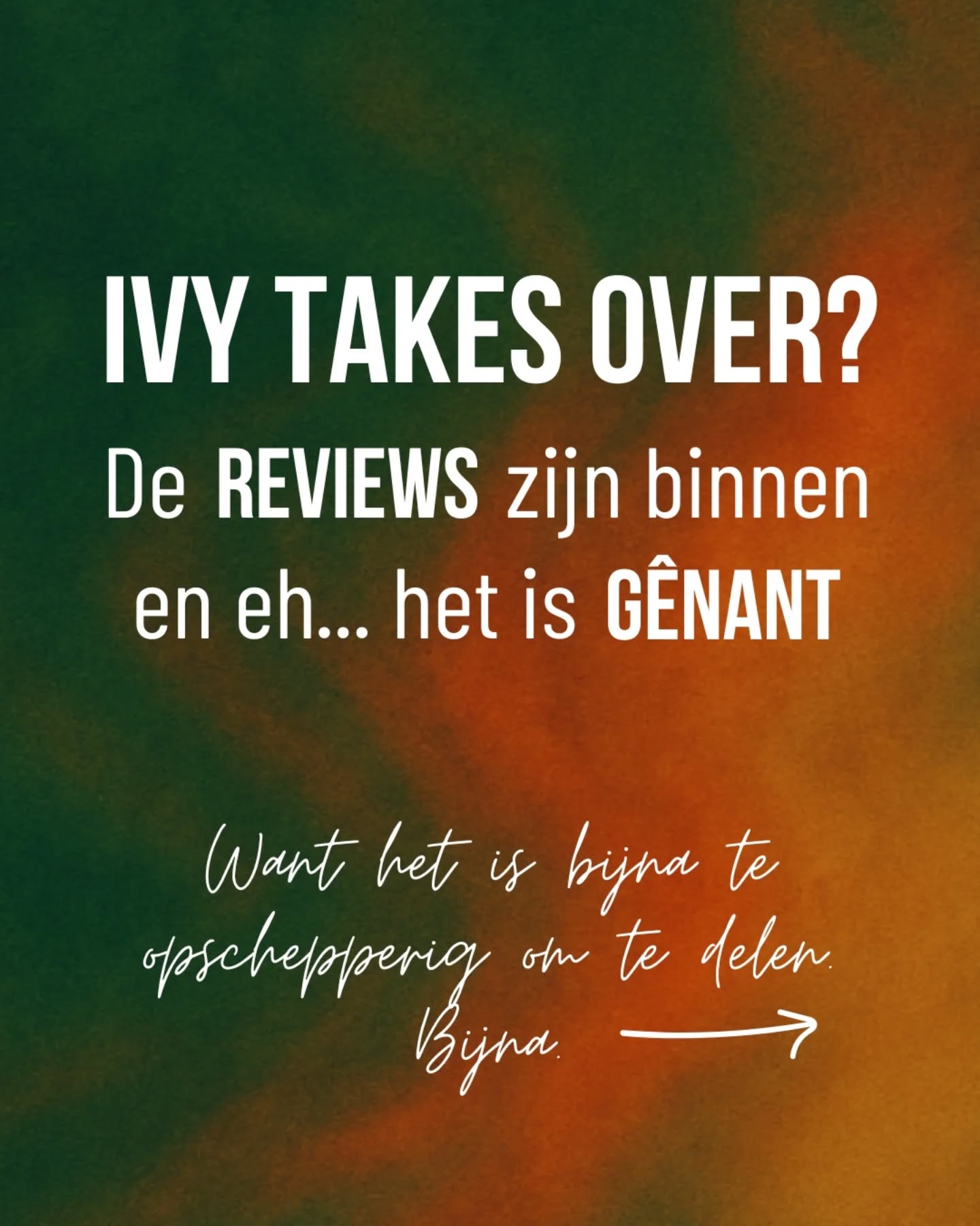 De reviews zijn binnen… en ze zijn hilarisch!