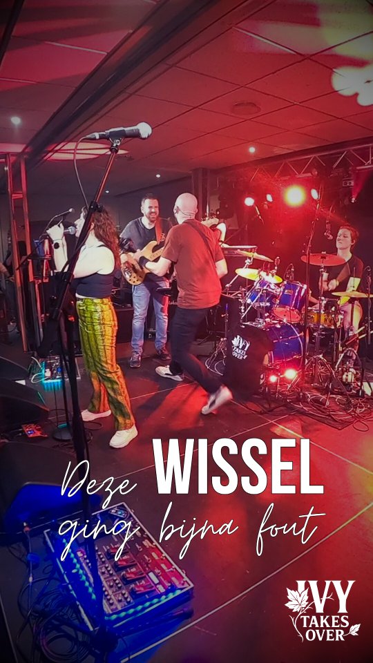 Plek wisselen mid-song? Doen we gewoon!